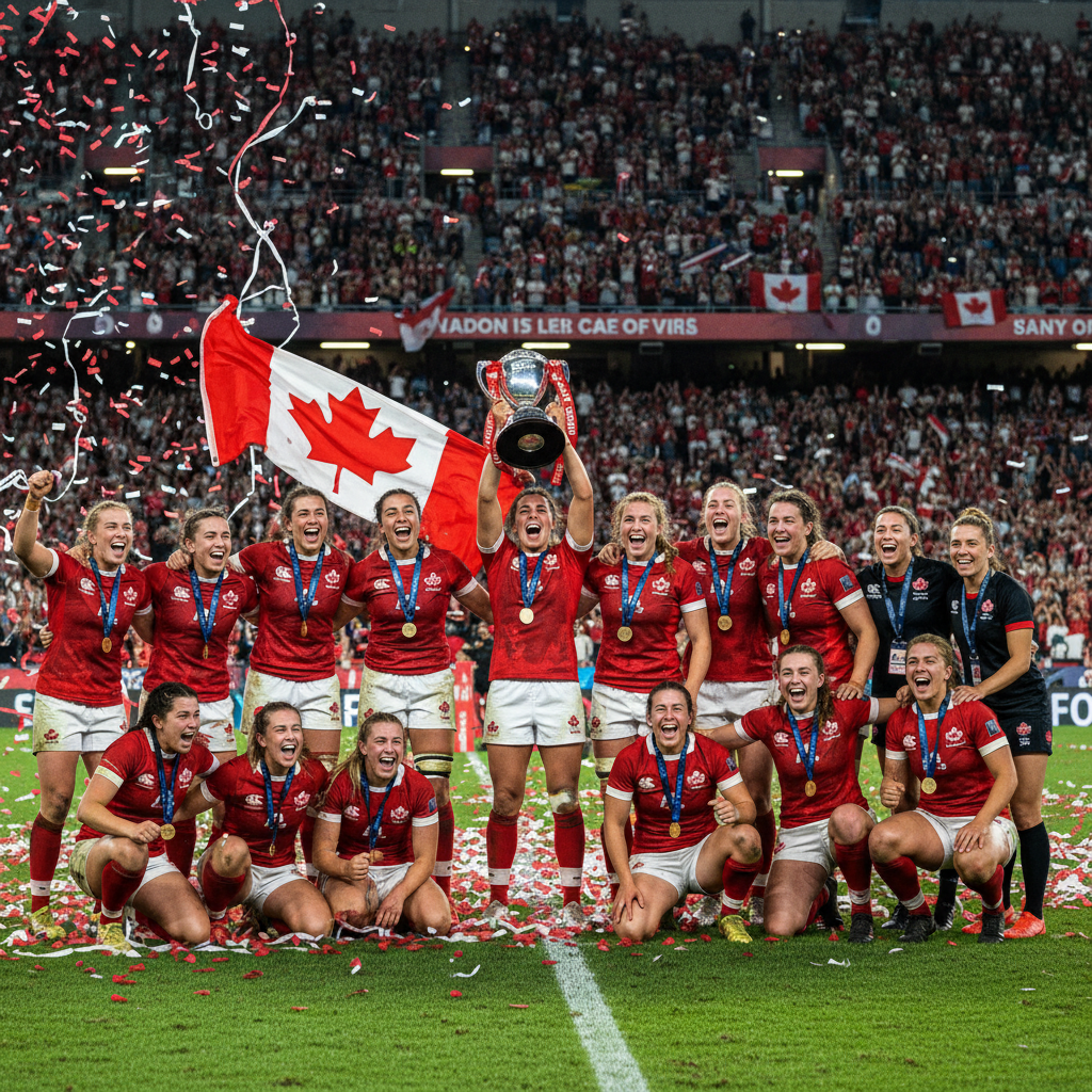 Canada's women's rugby sevens team captures historic first World Cup title