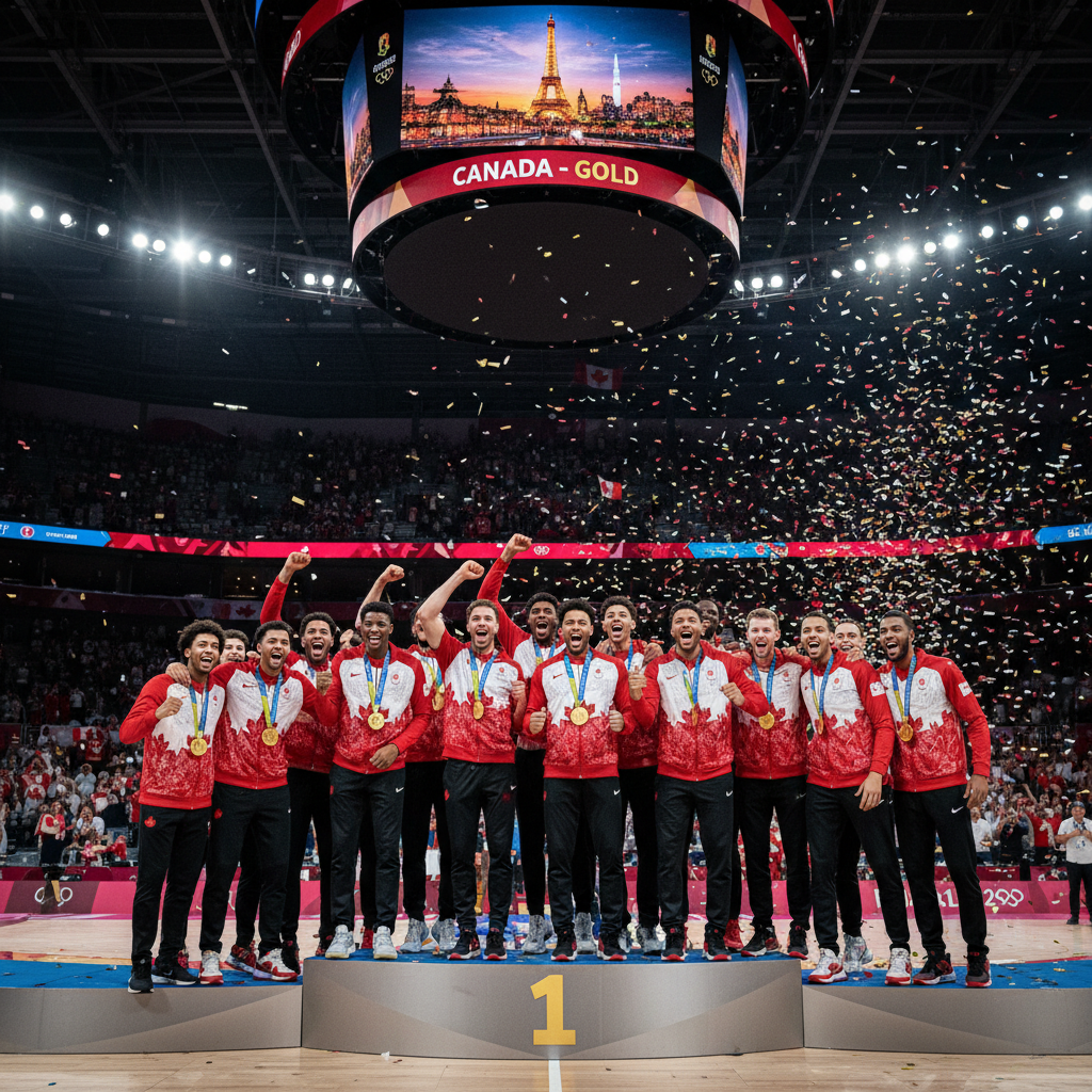 Canada defeats USA 101-96 to capture first Olympic gold in men's basketball